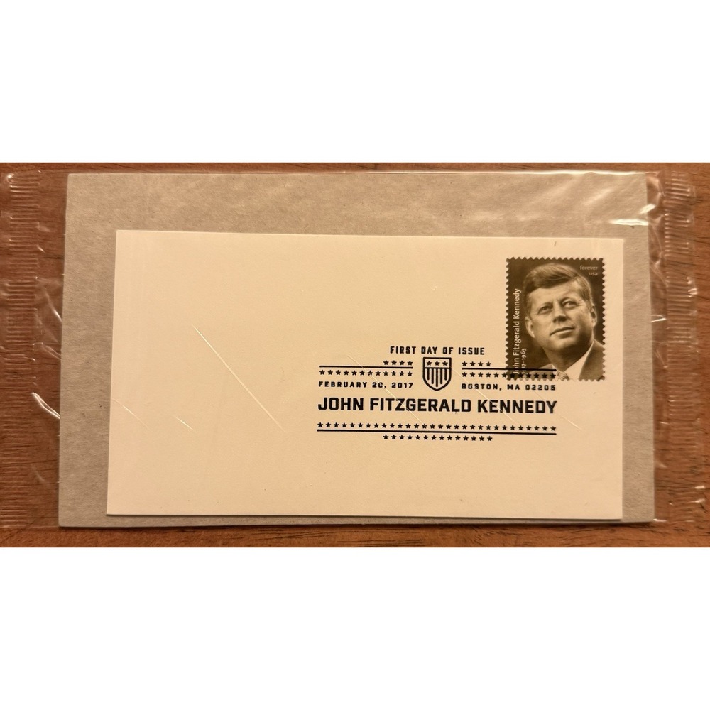 John F Kennedy 1 st Day of Issue stamp‎ Boston Feb 20, 2017  Sealed New